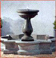 stone fountain basin
