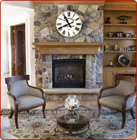 granite tile fireplaces