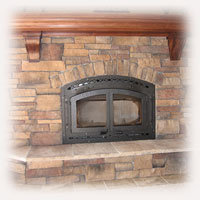 natural stone fireplaces